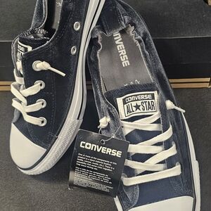 RARE MINT Black Velvet Converse Shoreline